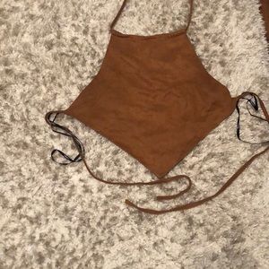 Forever 21 Bandana Suede Top